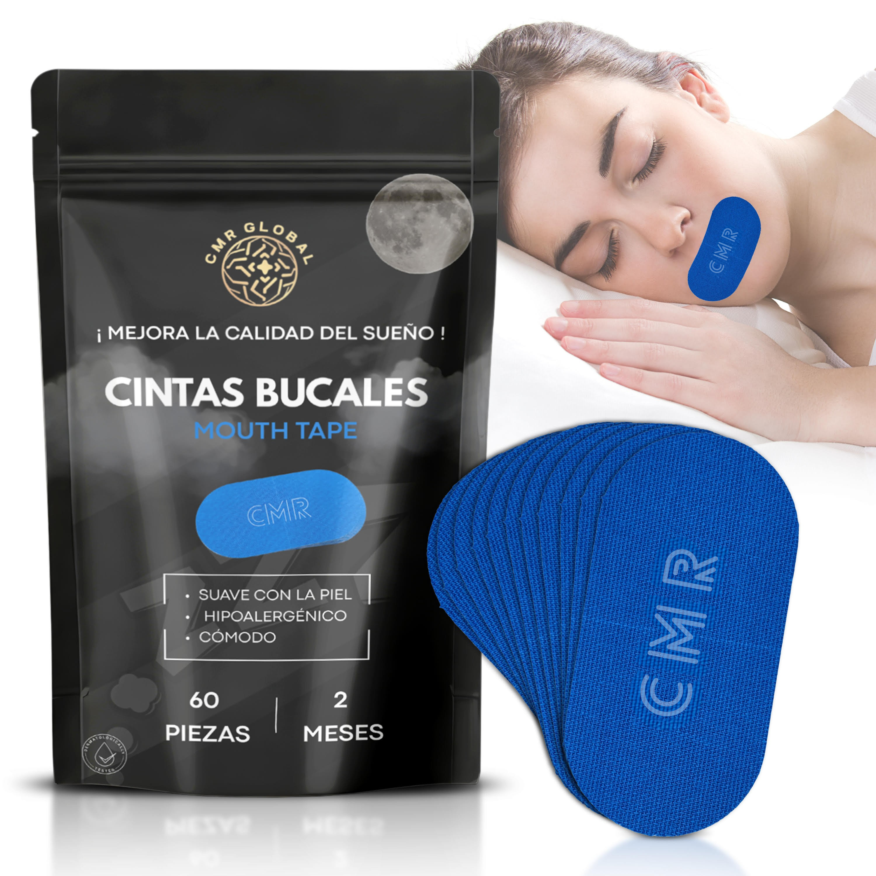 CMR GLOBAL® Tiras Bucales Premium | 60 Unidades